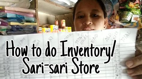 Negosyo Tips How To Do Inventory Sari Sari Store Howto Indaygargar Youtube