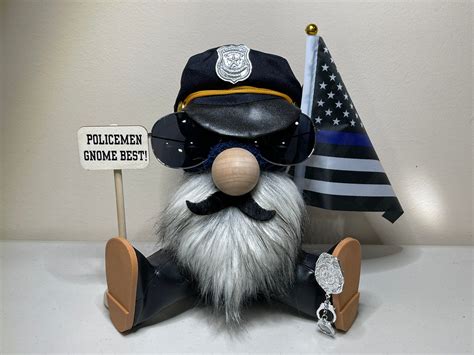 Police Gnome Etsy