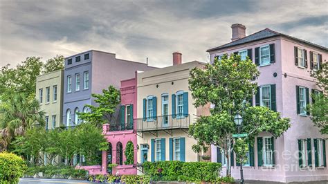 Rainbow Row In Historic Downtown Charleston South Carolina Photograph