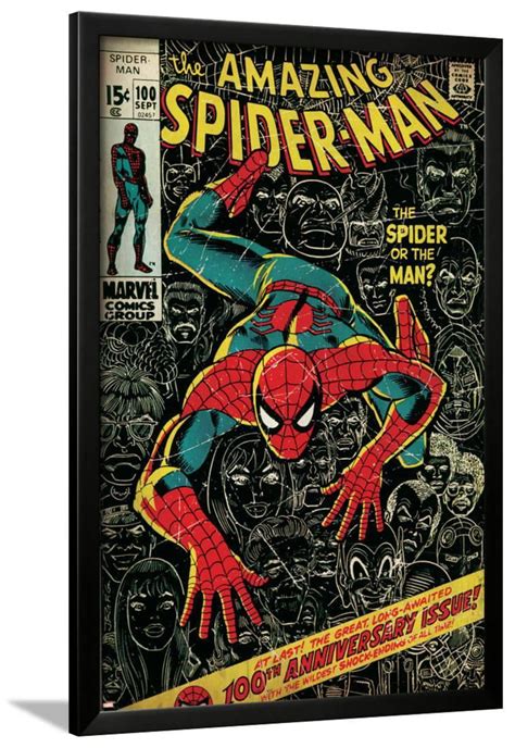 Marvel Comics Retro The Amazing Spider Man Comic Book Cover No100