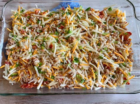 This egg sausage hash brown casserole overnight is my family's favorite dish. Hearty Egg & Hash Brown Overnight Brunch Casserole Recipe