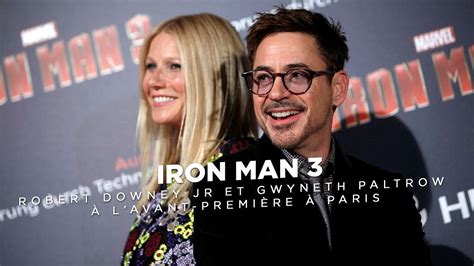 Iron Man Robert Downey Jr et Gwyneth Paltrow à Paris YouTube