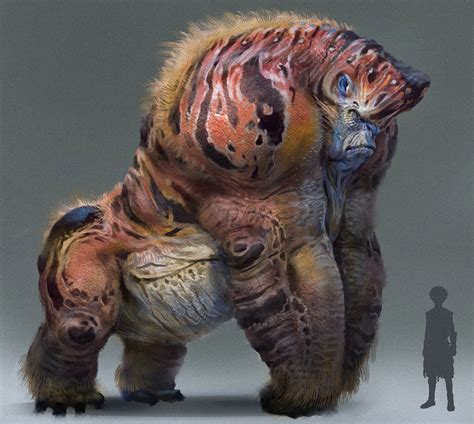 ArtStation Alien Gorilla Design Sui Yangyang Monster Concept Art Mythical Creatures