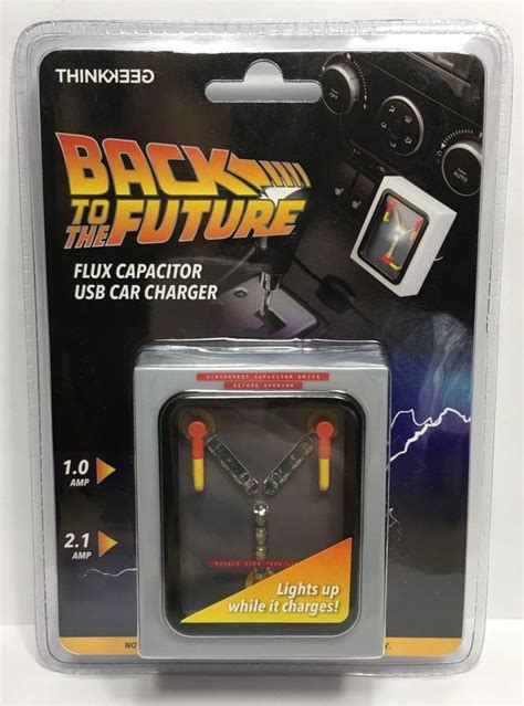 Thinkgeek Back To The Future Flux Capacitor Usb Car Charger New