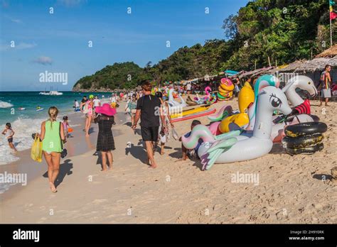 Boracay Philippines February 2 2018 View Of Puka Shell Beach At