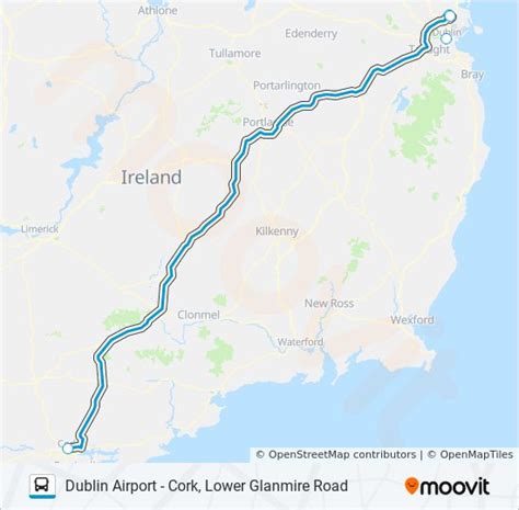 Dublin Airport Cork Lower Glanmire Road Route Schedules Stops And Maps
