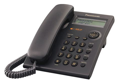 PANASONIC Analog Telephone, Black, Voicemail No - 49AD40|KX-TSC11B - Grainger
