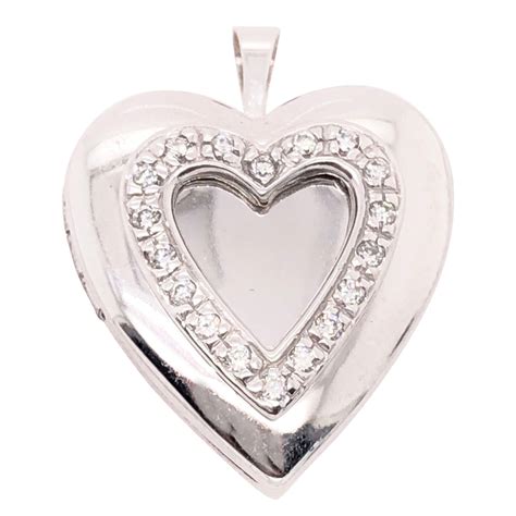 Diamond Heart Locket At 1stdibs