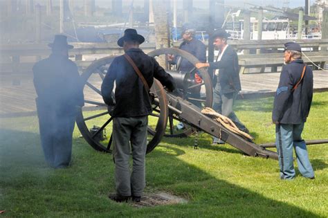 150th Anniversary Of The Burning Of Darien Ga Civil War Firing Canon