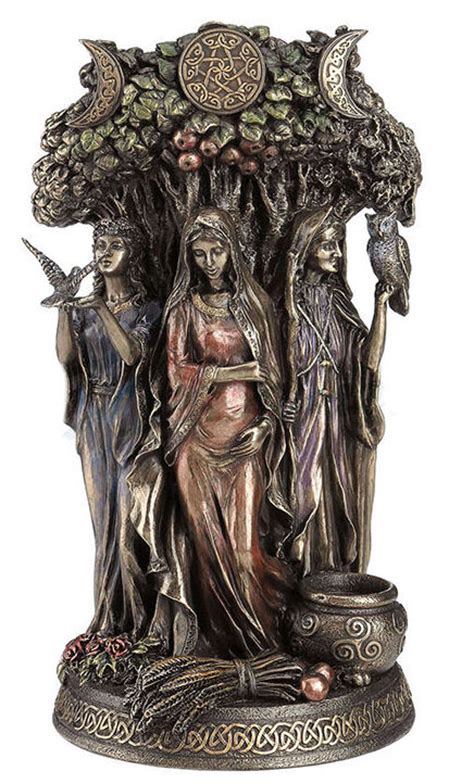Triple Goddess Mother Maiden Crone Statue Wu77085a4