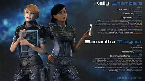 Kelly Chambers And Samantha Traynor Edi Mass Effect Saga Mass Effect Characters Fast Five