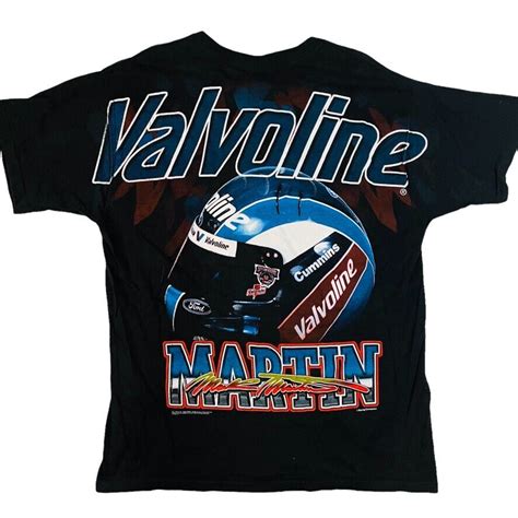 Vintage Mark Martin Nascar American Muscle All Over Print 90s T Shirt