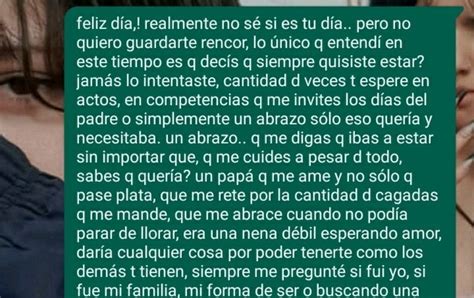 feliz día pa te amo le envió un emotivo mensaje a su papá y recibió la respuesta menos