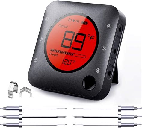 Bfour Smart Wireless Bluetooth Meat Thermometer Digital Bbq Thermometer
