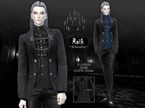 Raik Gothic Blazer Male By Helsoseira At Tsr Sims 4 Updates