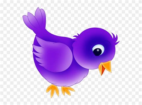 28 Collection Of Cute Flying Birds Clipart Png Purple Bird Clipart