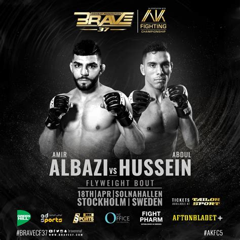 Sweden’s Amir Albazi Vs Finland’s Abdul Hussein At Brave Cf Flyweight Tournament Quarterfinals