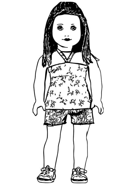 American Girl Doll Tenney Coloring Pages
