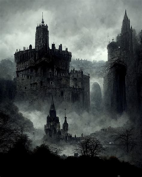 Huge Gloomy Medieval Gothic City Castle Dark So A33dbe5c 1afc 4c29 Be7e