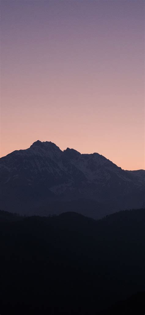 1125x2436 Nice Sunset Over Mountains 4k Iphone Xsiphone 10iphone X Hd