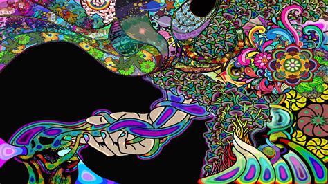 Psychedelic Art A Combination Of Freehand Drawing And Clipart Made With Photshop R Lsd