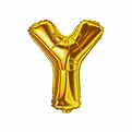 Letras Metalizadas 45cm Dourada - Y - Lojas Brilhante