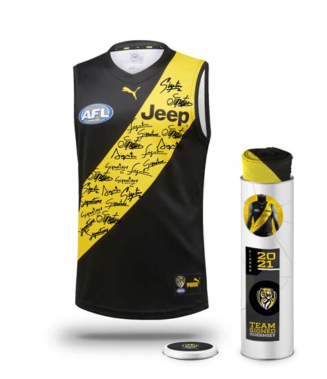 Richmond Football Club 2021 Squad Signed Guernsey | Taylormade ...