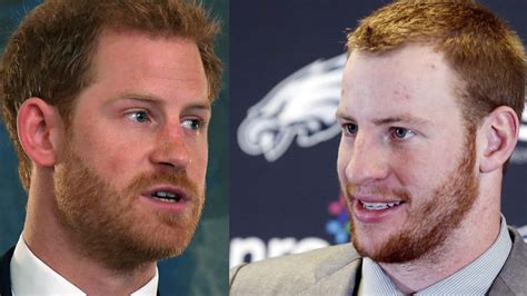 The internet thinks prince harry and carson wentz are one and the same and the eagles are playing along. Redhead Royalty: Is Carson Wentz actually Prince Harry?