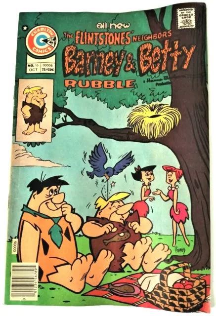 Flintstones Neighbors Barney And Betty Rubble Charlton Comics 16 Oct