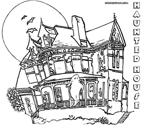Show them your love and affection and let them show their artistic and creative sides. Haunted House coloring pages | Coloring pages to download and print