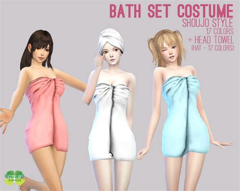 The Sims 4 Bath Set Costume Sims 4 Sims Best Sims
