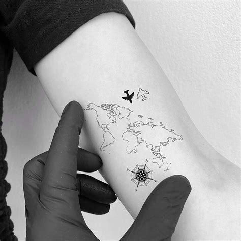 actualizar más de 79 tatuaje mapa del mundo muy caliente vn