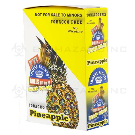 Royal Blunts® Xxl Hemp Wraps Pineapple 25 Count