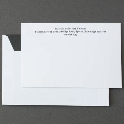 Perfect for brief handwritten notes, correspondence cards are personalized with your desired details. Correspondence Cards | The Letter Press