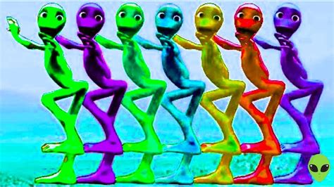 Funny Alien Dance Alien Dance Colorful Alien Dame Tu Cosita