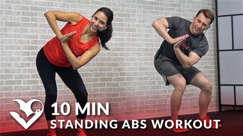 10 Minute Standing Abs Workout And Low Impact Standing Cardio Workout