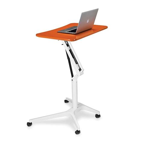 Sit To Stand Rolling Workstation Levenger® Luxury Office Furniture