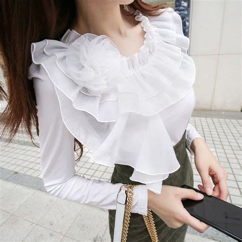 Pin By Tembisa Boltina On Fashion White Ruffle Blouse Ruffle Blouse