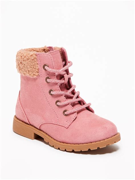 Faux Suede Hiking Boots For Toddler Girls Old Navy Toddler Girl