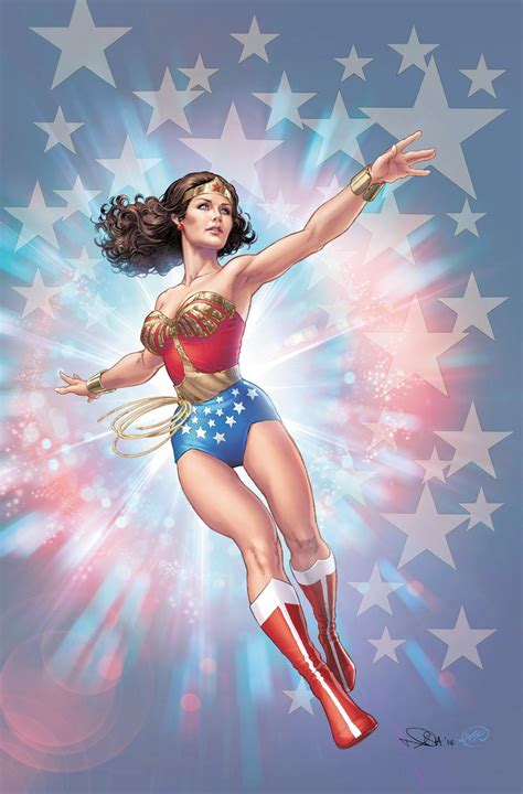 Wonder Woman Lynda Carter Promo Art By Nicola Scott Comic Art