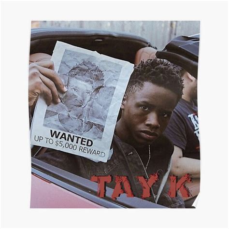 Tay K With Wanted Poster ♥tay K Wanted Poster Freetayk Art Print