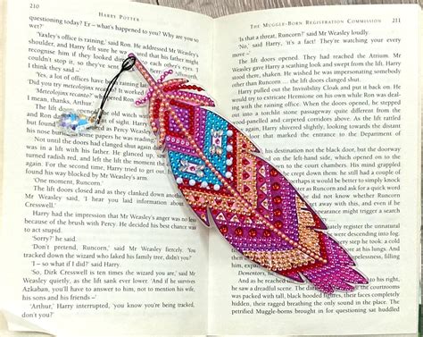 Feather Bookmark Alphabet Crafts Handmade Sellers Pink Feathers Diamond Painting Bookmarks