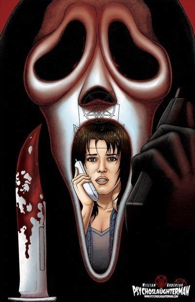 Horror Movie Art Scream 1996 By William Anderson Aka