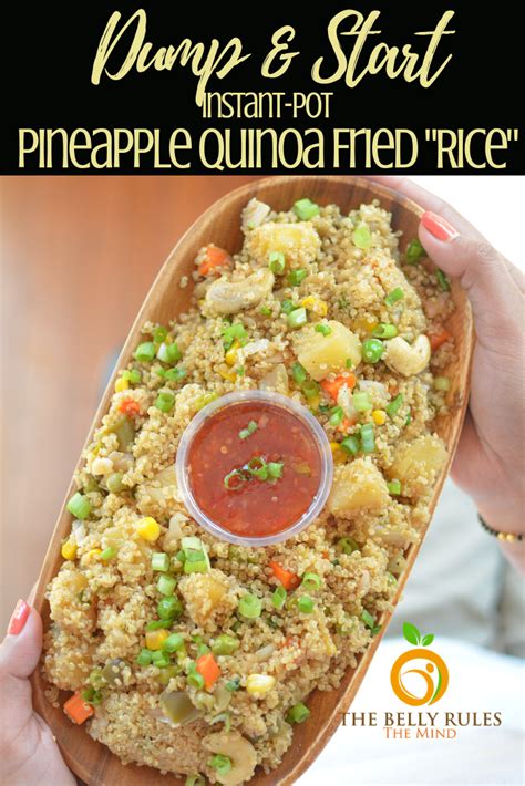 Instant Pot Quinoa Fried Rice Recipe Vegan Thebellyrulesthemind