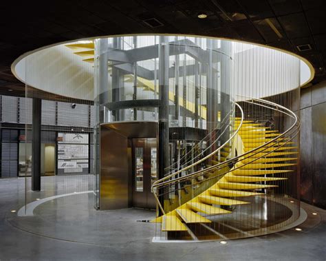 Horno 3 Steel Museum Yellow Stairs Architecture Design Stairs