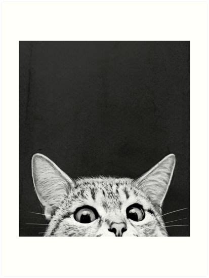 Creepy Kitty Cat Dark Also Buy This Artwork On Wall Prints