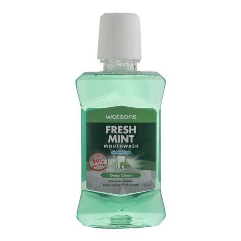 watsons fresh mint mouthwash deep clean 100ml watsons philippines