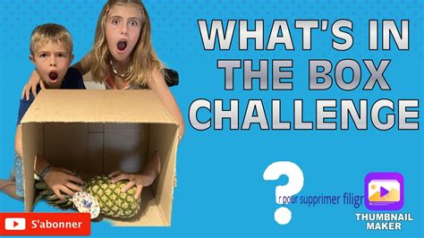What’s In The Box Challenge Youtube