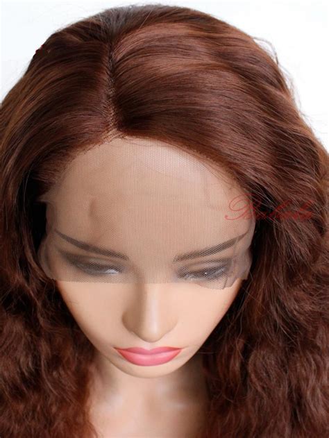 Bright Brown Kinky Curly Lace Front Wig Synthetic Wigs Babalahair