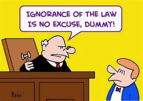 It is a latin maxim, which means ignorance of fact can be excused but the ignorance of law cannot be excused. kuwento ni kapitan kokak: ignorantia juris non excusat